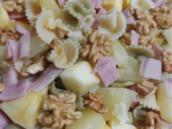 Manera fácil Hacer Ensalada de pasta con fruta y nueces  que Delicioso