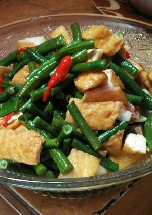 Foto resep Tumis tahu kacang panjang