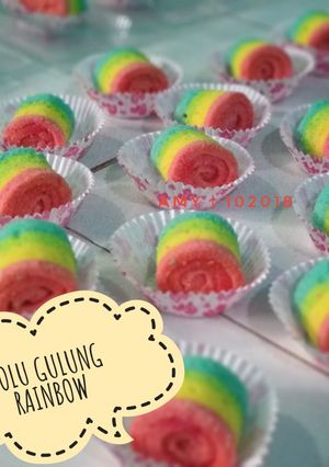 Foto resep Bolu Gulung Rainbow 😍 + Step by step