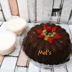 A picture of Puding coklat fla vanila.