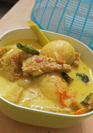 Foto resep Kuah Santan Tempe Telur Pedas
