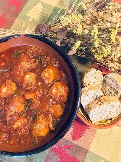 Una foto de Albóndigas con salsa de tomate