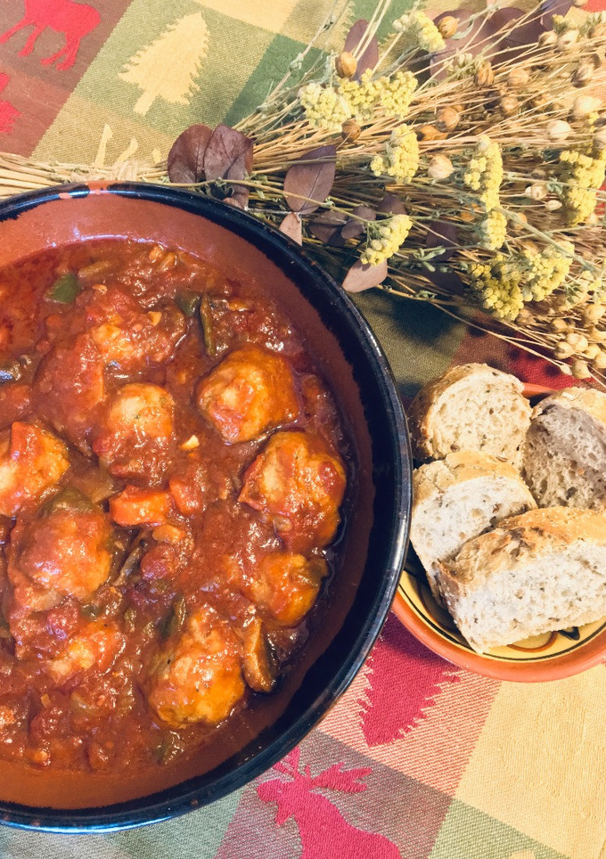 Una foto de Albóndigas con salsa de tomate