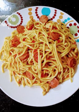 A picture of Yummy Spaghs.