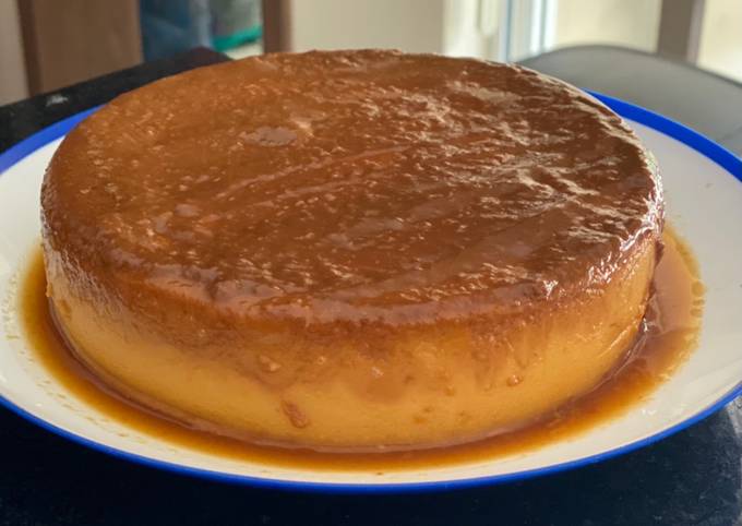 Flan con cajeta en Instant Pot u olla de presión Receta de Danine- Cookpad