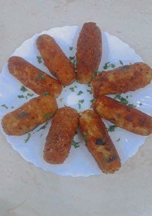 صورة لوصفة أصابع البطاطا والأرز