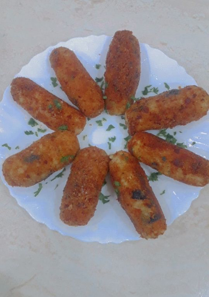 صورة لوصفة أصابع البطاطا والأرز