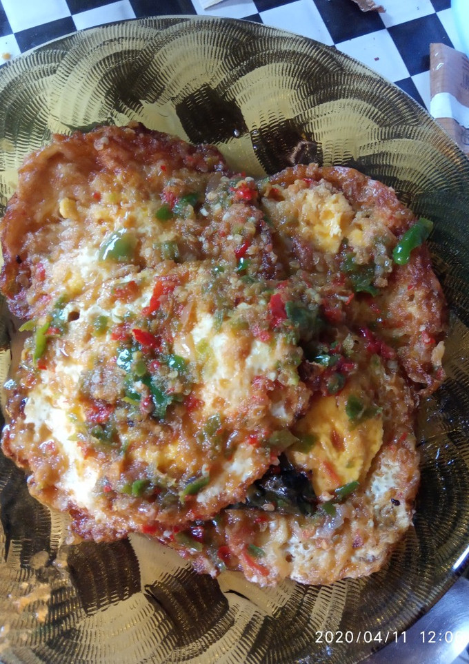 Foto resep Telur ceplok cabe rawit