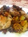 Pollo al Forno con Patate e Pancetta