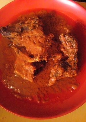 A picture of Duck meat stew.