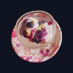 A picture of Black Currant Ice cream 🍨.
