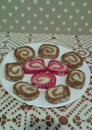 Kókuszos keksztekercs recept fotója
