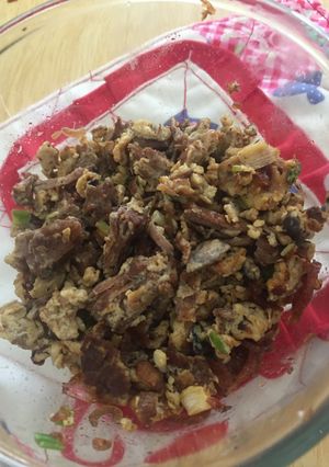 Foto resep Orak arik daging telur