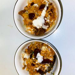 A picture of Samosa Chaat.