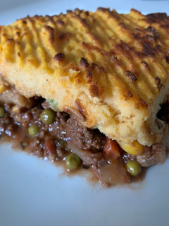 A picture of Beef Pot Pie à la Shepherd’s Pie.