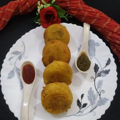 A picture of Chickpea Flour (Batata Vada).
