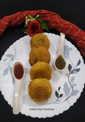 A picture of Chickpea Flour (Batata Vada).