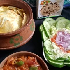 Vegetable parda biryani 🍲 A picture of Vegetable parda biryani 🍲.