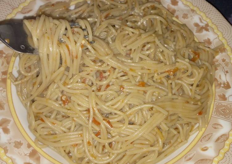 Recipe of Awsome Vegetable spaghetti | Simple Recipe For Collage Students