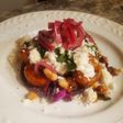 Brad's camarones a la diabla tostada