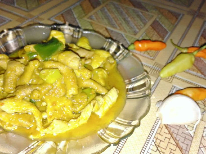 Langkah Gampang Membikin Resep Usus ayam masak bumbu kuning yang Bisa Manjain Lidah Anti Ribet, Menggugah Selera
