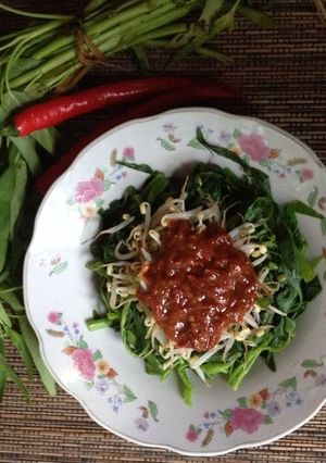 Foto resep Plencing Kangkung Pedas
