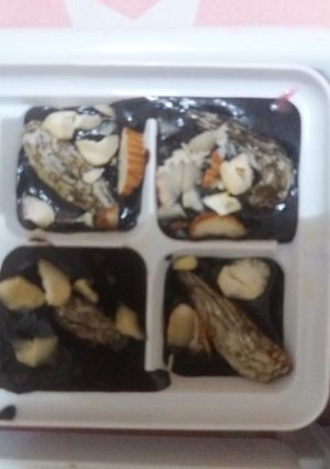 A picture of Homemade chocolates.