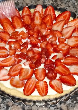 Una foto de Tarta de frutillas