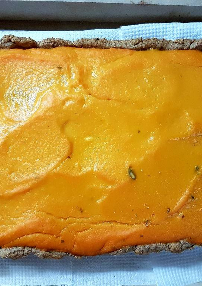 Una foto de Tarta de acelga y zapallo! ¡Dos colores!