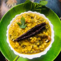 A picture of Gongura dal sabji.