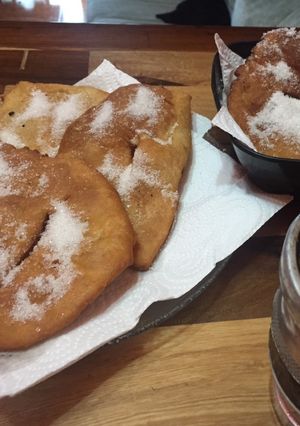 Una foto de 👩🏼‍🍳Torta fritas súper esponjosas🤗