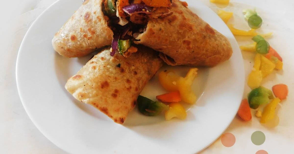 Veg paneer kathi roll Recipe by Lakshmi Sridharan Ph D Cookpad