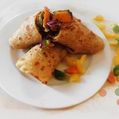 A picture of Veg paneer kathi roll.