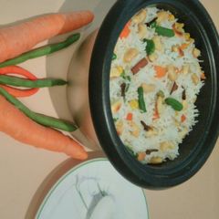 A picture of Vegetable pulao.