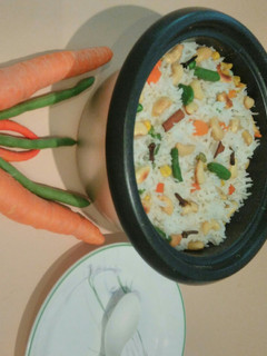 A picture of Vegetable pulao.