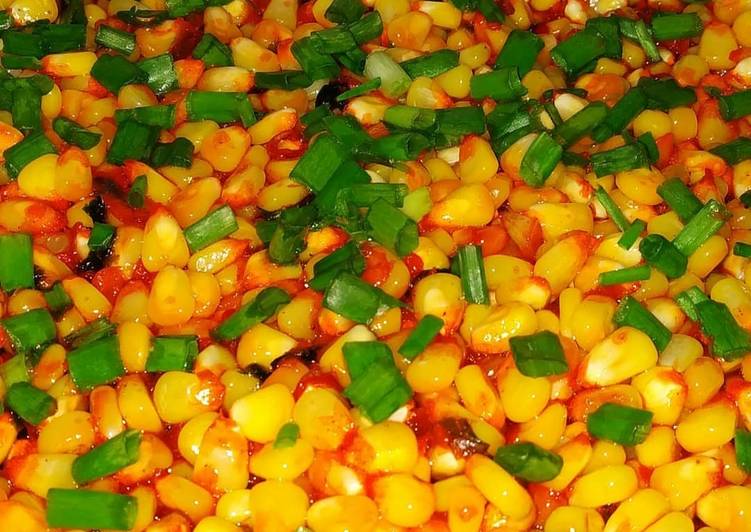Shezwan Corn Chat/Shezwan Bhutta