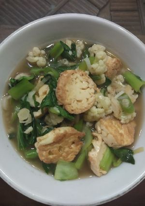 Foto resep Sawi Daging tumis Tahu Cina