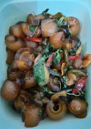 Foto resep Tumis Kulit Kecap Pedas
