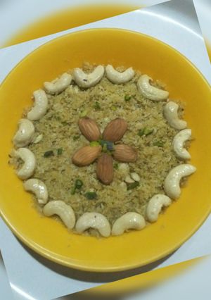 A picture of Leftover Bati churma.