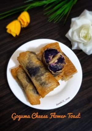Foto resep 293. Goguma Cheese Flower Toast