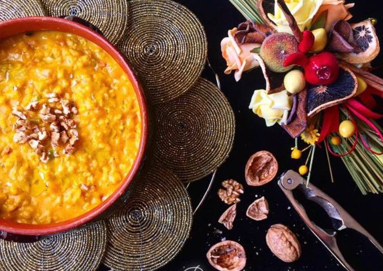 Simple Way to Make Qualsiasi sera della settimana Porridge salato zucca e zafferano