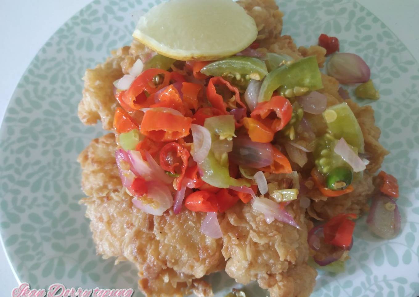 Ikan Irina dori dengan sambal mataha