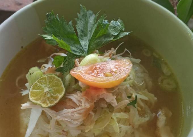 Cara Gampang Menyiapkan Soto ayam (soto beningan), Bikin Ngiler