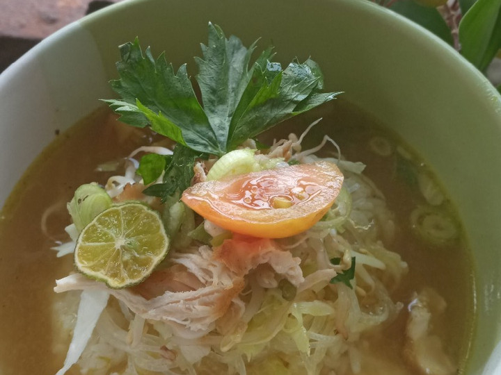 Cara Gampang Menyiapkan Soto ayam (soto beningan), Bikin Ngiler