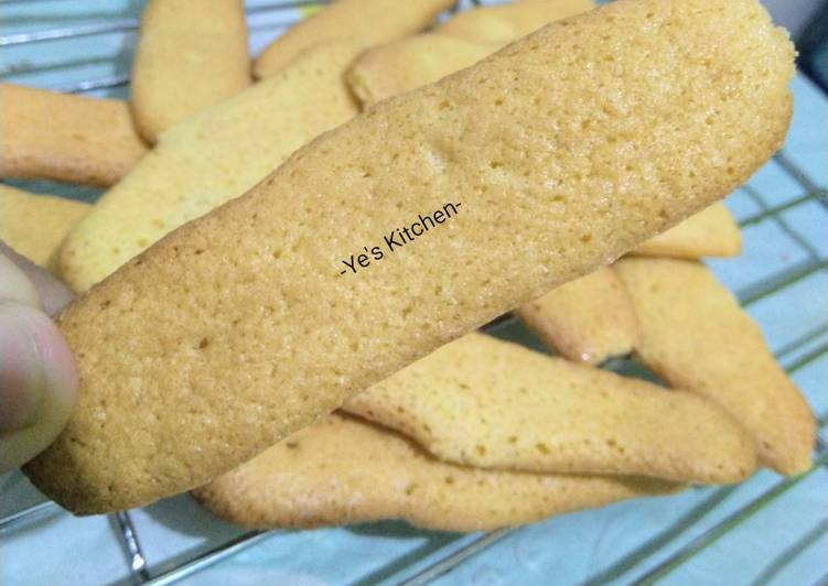 Cara Gampang Menyiapkan 22. Savoiardi biscuits a.k.a Lady fingers homemade, Menggugah Selera