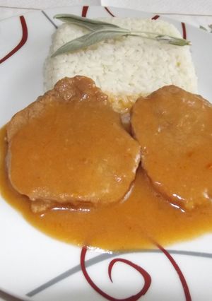 Borjúpecsenye zsályával recept fotója