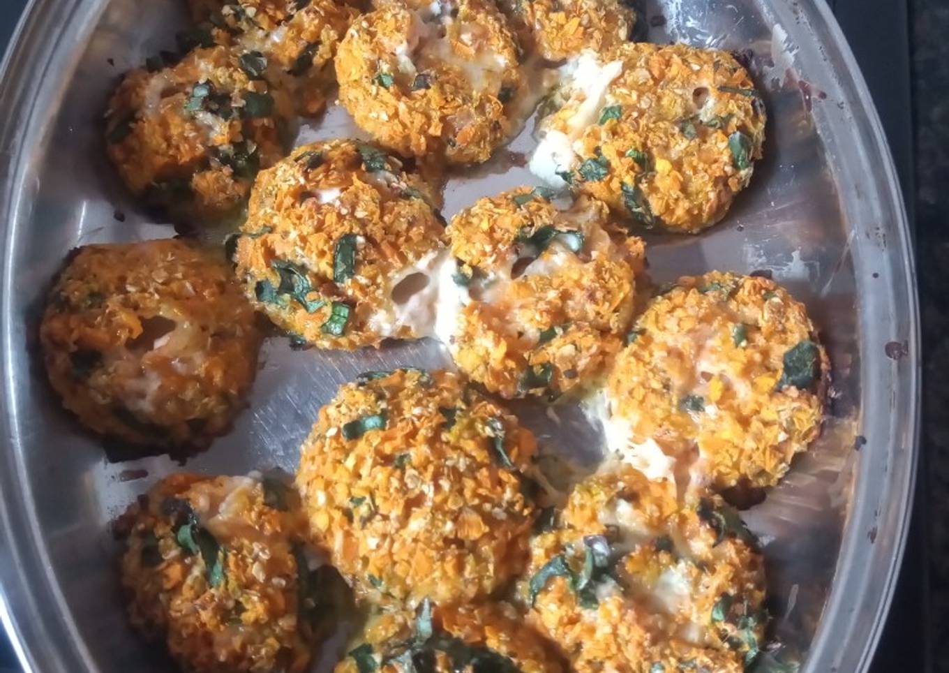 Albóndigas de zanahoria, espinaca y queso