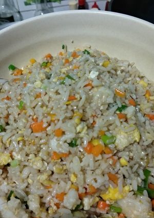 Foto resep Nasi Tumis Wortel Udang Telur