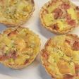 Mini tartas de jamón choclo y queso