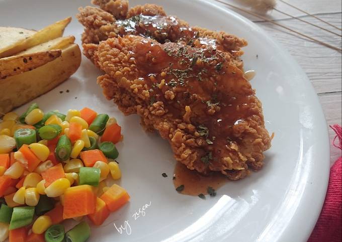 Resep Crispy Chicken Steak Oleh Zisca Cookpad 